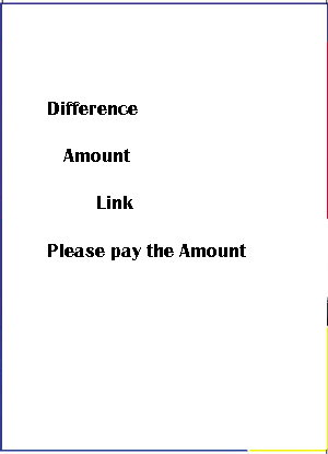 difference amount
